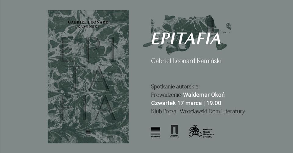 Gabriel Leonard Kamiński „Epitafia” – premiera książki