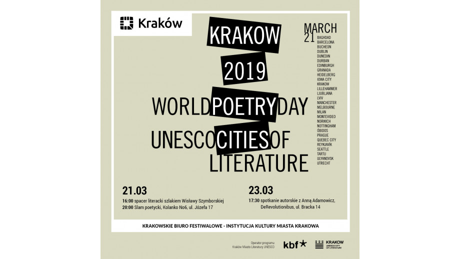 Kraków świętuje Światowy Dzień Poezji