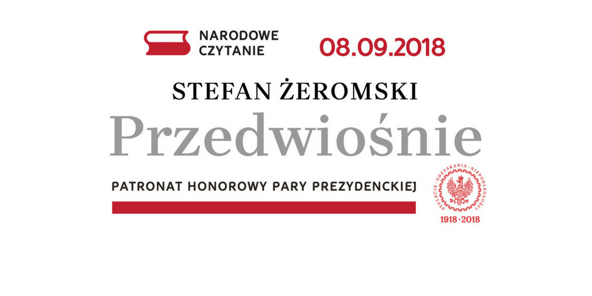 Narodowe Czytanie, "Przedwiośnie",  Stefan Żeromski, Ogród Saski, Warszawa,