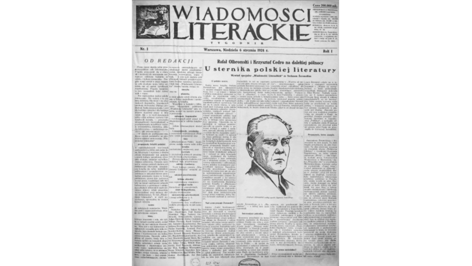 100 lat temu ukazał się pierwszy numer „Wiadomości Literackich”