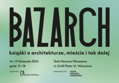 Bazarch 24 – targi książki o architekturze – 16–17 listopada 