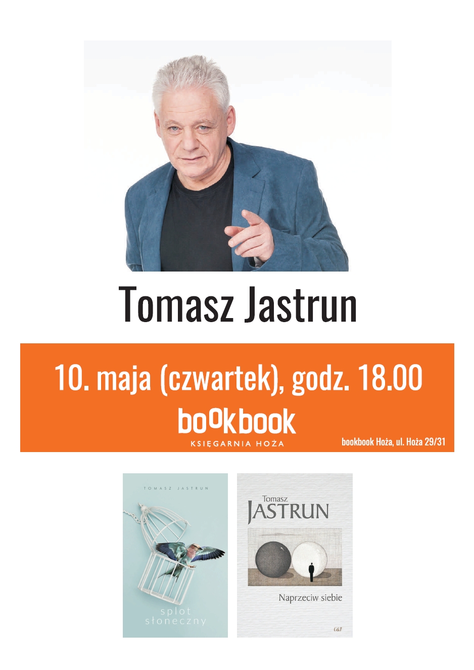  BookBook, spotkanie autorskie, Tomasz Jastrun 