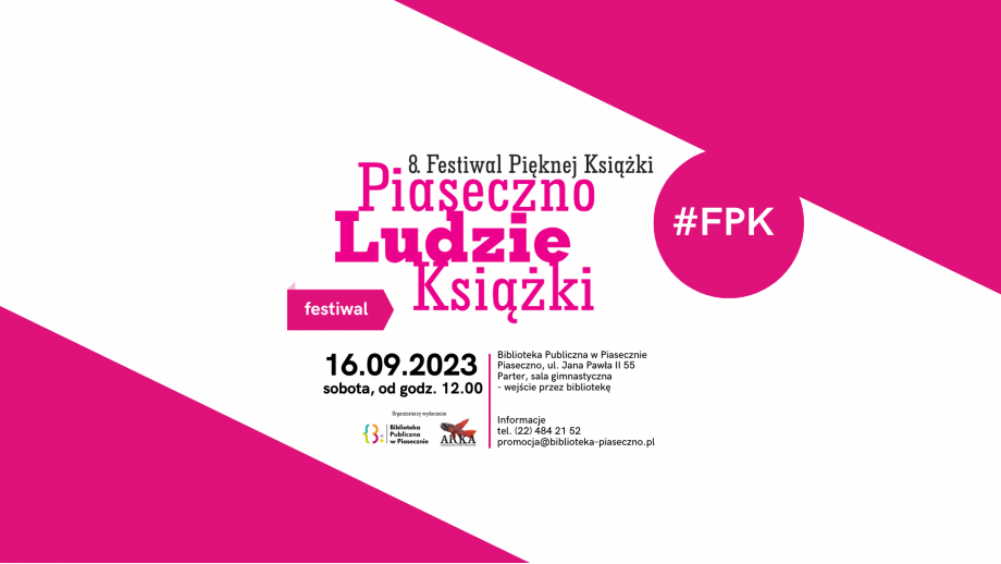 Festiwal Pięknej Książki w Piasecznie odbędzie się we wrześniu