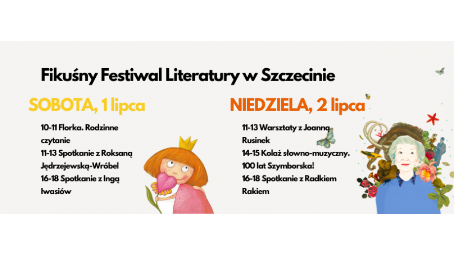 Kolejny weekend z Fikuśnym Festiwalem Literatury w Szczecinie