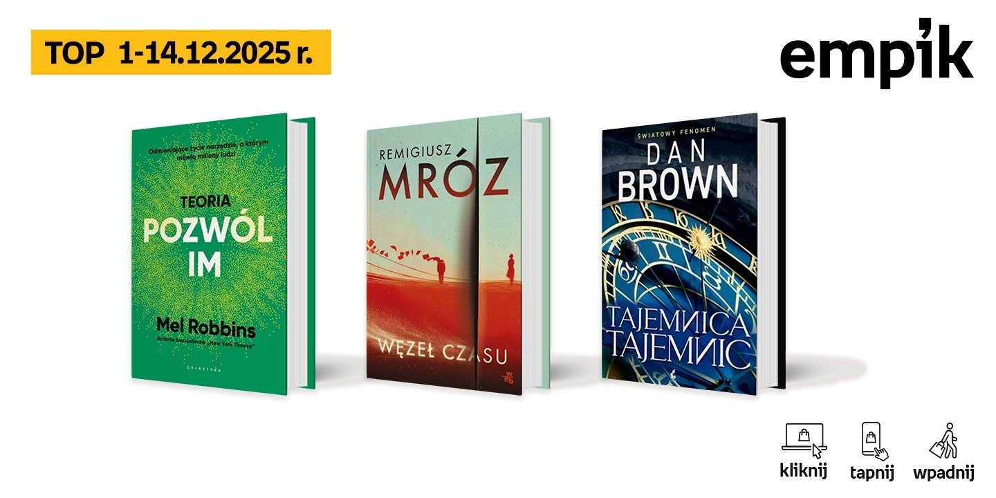 Książkowe listy bestsellerów w Empiku za okres od 1 do 14 grudnia