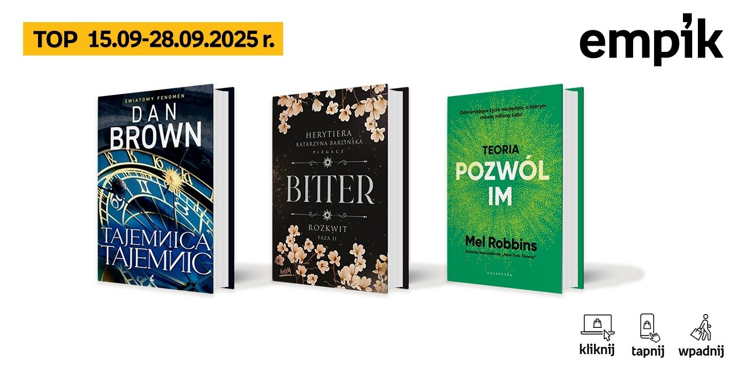 Książkowe Książkowe listy bestsellerów w Empiku za okres od 15 do 28 września