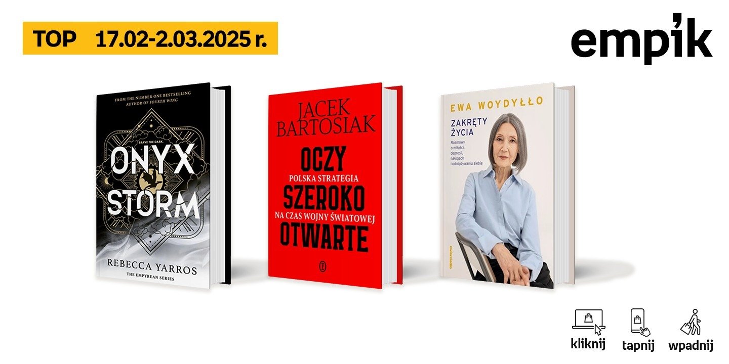 Książkowe listy bestsellerów w Empiku za okres od 17 lutego do 2 marca