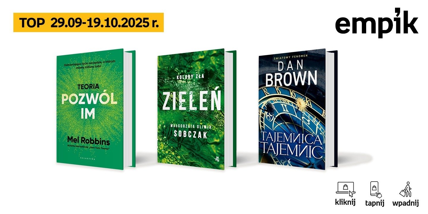 Książkowe Książkowe listy bestsellerów w Empiku za okres od 29 września do 19 października