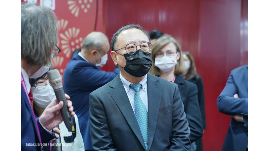 Minister kultury Shih Che odwiedził polskie stoisko na Międzynarodowej Wystawie Książek w Tajpej