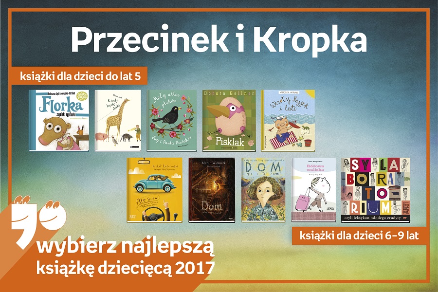Najlepsza Książka Dziecięca,  Przecinek i Kropka 2017,