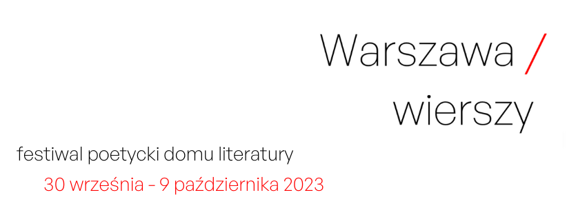 Nowy Festiwal poetycki  - Warszawa wierszy