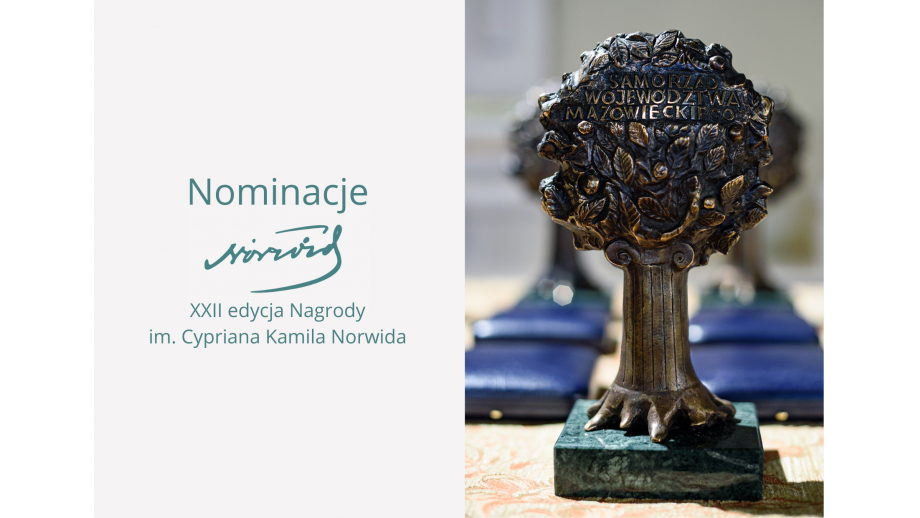 Ogłoszono nominacje do Nagród im. C. K. Norwida 2023