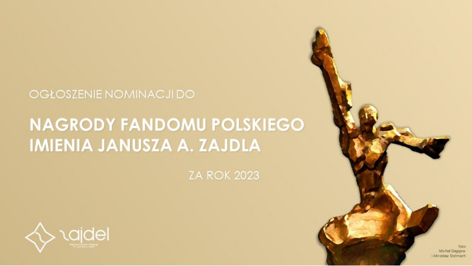 Ogłoszono nominacje do Nagrody Fandomu Polskiego im. Janusza A. Zajdla