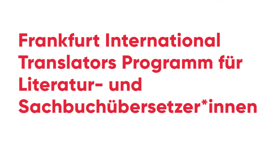 Program Frankfurt International Translators dla tłumaczy z języka niemieckiego