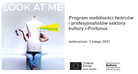 Program mobilności artystów i pracowników sektora kultury i-Portunus – webinarium | 3 lutego 2021