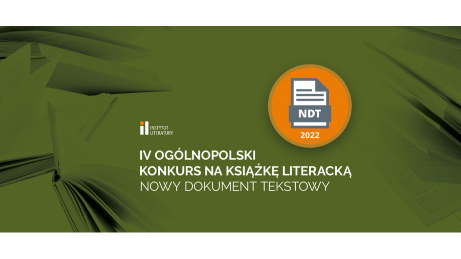 Rozstrzygnięto IV Ogólnopolski Konkurs na Książkę Literacką „Nowy Dokument Tekstowy”