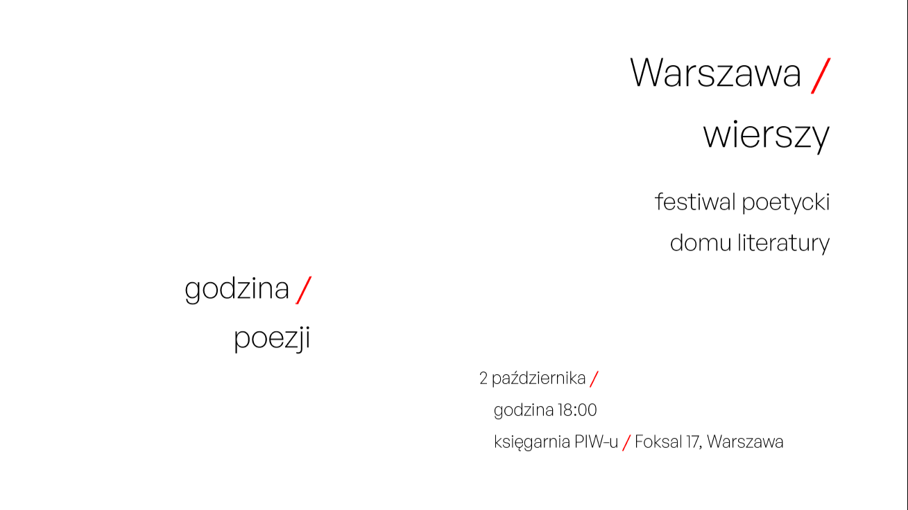 Warszawa wierszy-festiwal poetycki