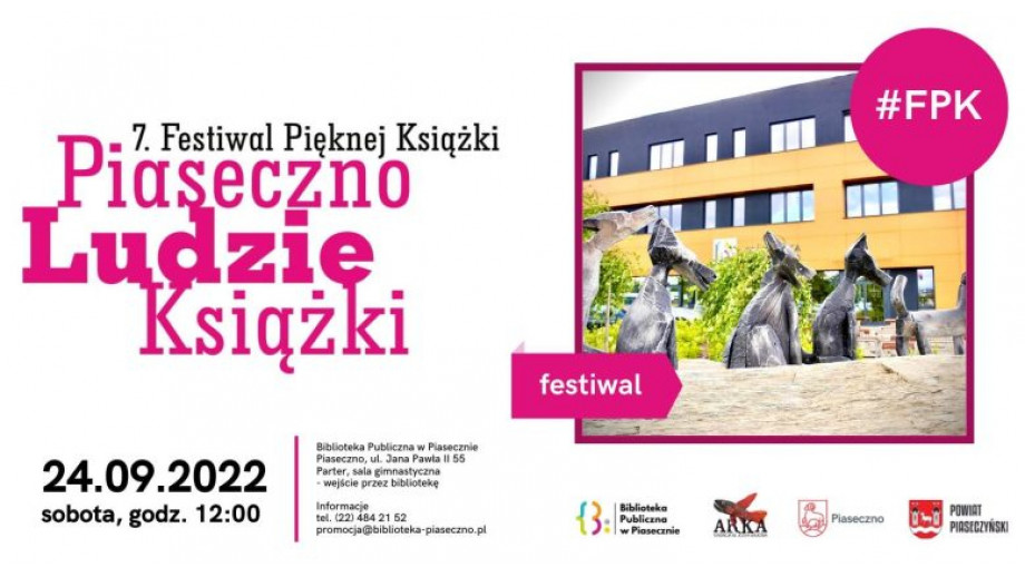 We wrześniu odbędzie się Festiwal Pięknej Książki 2022 w Piasecznie