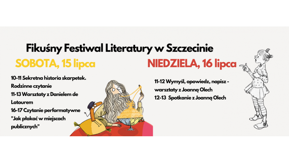 Weekend z Fikuśnym Festiwalem Literatury w Szczecinie
