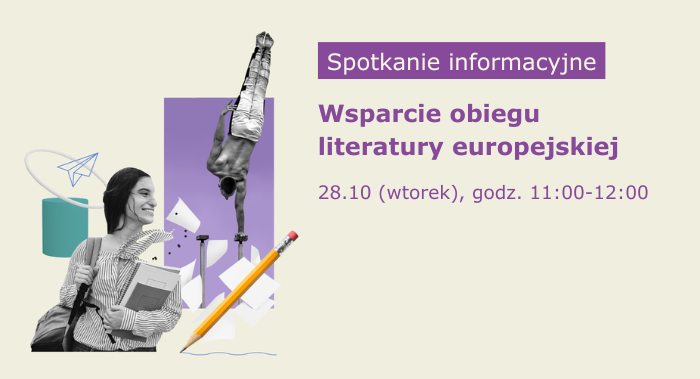 Wsparcie Wsparcie obiegu literatury europejskiej 2026 - spotkanie informacyjne online