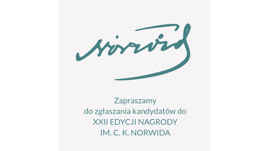 XXII edycja Nagrody im. Cypriana Kamila Norwida