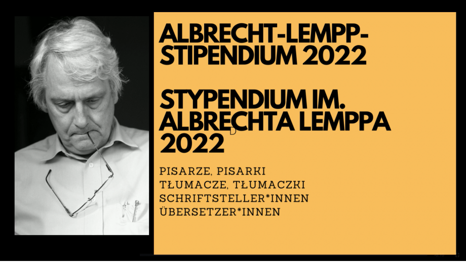Zgłoszenia do Stypendium im. Albrechta Lemppa za 2022 rok