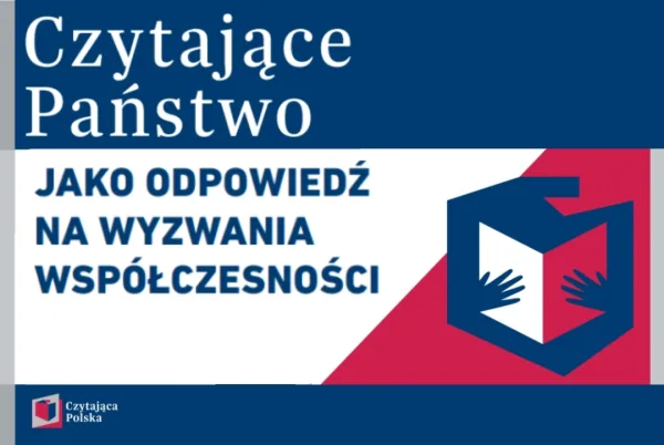 Grafika publikacji Czytające Państwo koalicji Czytająca Polska