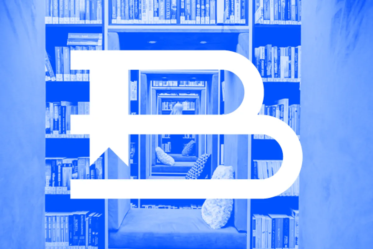 Grafika programu Biblioteka z Tytułem, fot. Instytut Książki